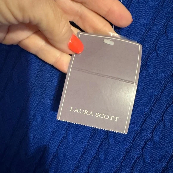 NWT BEAUTIFUL Royal Blue Turtleneck Sweater XLARGE #T - Picture 10 of 11